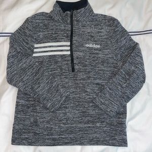 Adidas youth 3/4 zip fleece size 7
